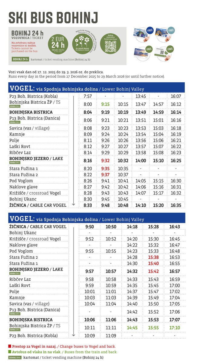 Ski bus Vogel 2025/26